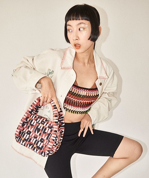 HEY!MrsROSE(ヘイミセスローズ)の「HEY! Mrs ROSE(ヘイ!ミセスローズ)PukuPuku BAG(ハンドバッグ・レディース・グリーン/ピンク/ブラック・FREE)」の18枚目の写真