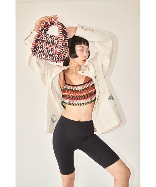 HEY!MrsROSE(ヘイミセスローズ)の「HEY! Mrs ROSE(ヘイ!ミセスローズ)PukuPuku BAG(ハンドバッグ・レディース・グリーン/ピンク/ブラック・FREE)」の20枚目の写真