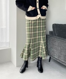 LOWRYS FARM | チェックスリットマーメイドスカート　122747(スカート)