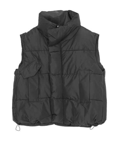 Figments（フィグメンツ）の「エコダウンベスト（ダウンベスト・レディース・ブラック/オフホワイト・FREE）」の10枚目の写真