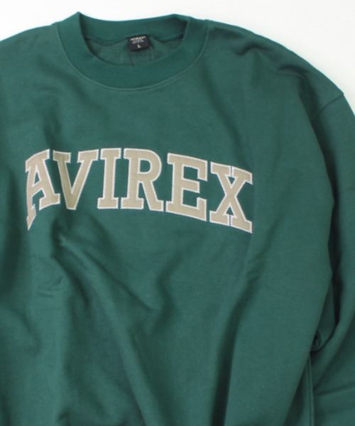 AVIREX(アヴィレックス)の「【WEB&DEPOT限定】LOGO PATCHED CREW SWEAT / ロゴ パッチド クルー スウェット / AVIREX / アヴィレックス(スウェット・メンズ・オートミール/ダークグリーン/マスタード/レッド/ブラック/その他5/ダークグリーン系・MEDIUM/LARGE/X-LARGE/XX-LARGE/XL(43))」の4枚目の写真