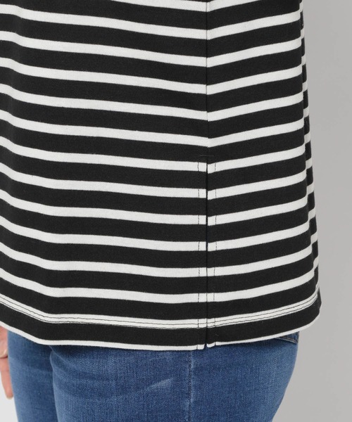 LEPSIM(レプシィム)の「【FOR I SERIES】ボートネックボーダーカットソー 158116(Tシャツ/カットソー・レディース・ブラック/ネイビー/グリーン・SMALL)」の21枚目の写真
