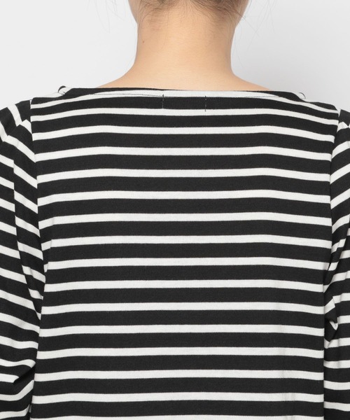 LEPSIM(レプシィム)の「【FOR I SERIES】ボートネックボーダーカットソー 158116(Tシャツ/カットソー・レディース・ブラック/ネイビー/グリーン・SMALL)」の22枚目の写真