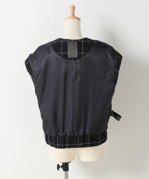 Noble（ノーブル）の「ツィードショートブルゾン（ブルゾン）」 - WEAR