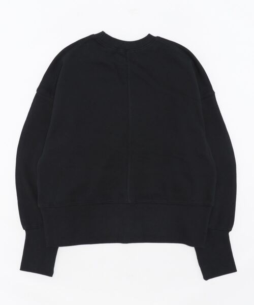 STYLEMIXER（スタイルミキサー）の「ロングリブスウェットトップ（スウェット・レディース・ダークネイビー/ホワイト/イエロー・FREE）」の4枚目の写真