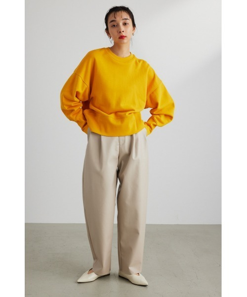 STYLEMIXER（スタイルミキサー）の「ロングリブスウェットトップ（スウェット・レディース・ダークネイビー/ホワイト/イエロー・FREE）」の22枚目の写真