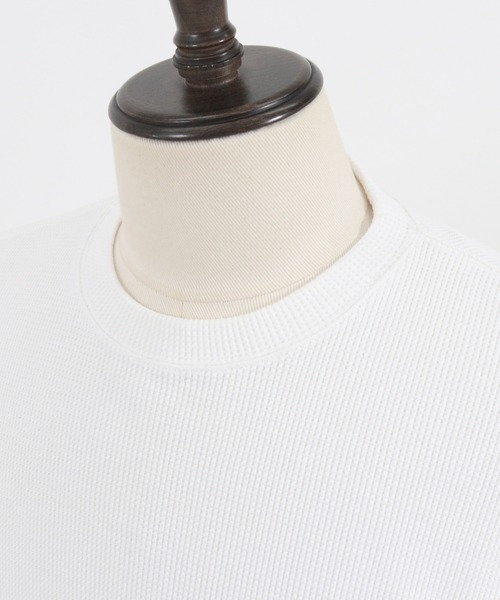 FACTOTUM（ファクトタム）の「mlt3972- One Arm Gimmick Design Waffle Long-sleeve T-Shirt カットソー（Tシャツ/カットソー・メンズ・ホワイト/ライトカーキ/ブラック・44/48/46）」の21枚目の写真