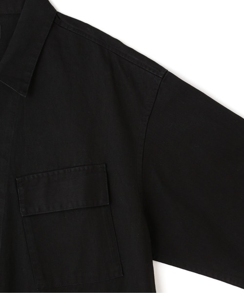schott(ショット)の「Schott/ショット/HERRINBONE FATIGUE SHIRT/ヘリンボーン ファティーグシャツ(シャツ/ブラウス・メンズ・ブラック/ブラウン・L/XL/M/2XL)」の9枚目の写真
