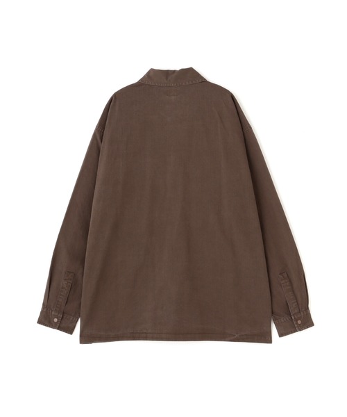 schott(ショット)の「Schott/ショット/HERRINBONE FATIGUE SHIRT/ヘリンボーン ファティーグシャツ(シャツ/ブラウス・メンズ・ブラック/ブラウン・L/XL/M/2XL)」の5枚目の写真