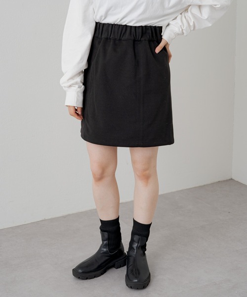 Kastane（カスタネ）の「台形ミニスカート（スカート・レディース・アイボリー/ブラック・FREE）」の14枚目の写真