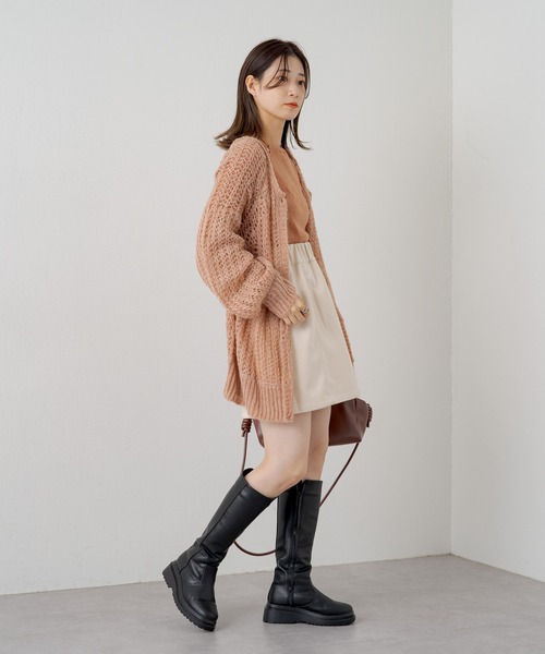 Kastane（カスタネ）の「台形ミニスカート（スカート・レディース・アイボリー/ブラック・FREE）」の9枚目の写真