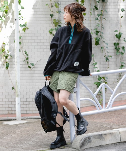 DISCUS(ディスカス)の「【DISCUS】フリースハーフジップ(Tシャツ/カットソー・レディース・ブラック/グレー/オフホワイト/ブルー・M/L)」の15枚目の写真