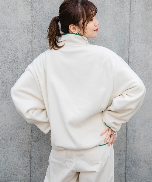DISCUS(ディスカス)の「【DISCUS】フリースハーフジップ(Tシャツ/カットソー・レディース・ブラック/グレー/オフホワイト/ブルー・M/L)」の10枚目の写真