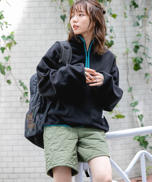 DISCUS(ディスカス)の「【DISCUS】フリースハーフジップ(Tシャツ/カットソー・レディース・ブラック/グレー/オフホワイト/ブルー・M/L)」の17枚目の写真