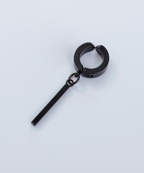 Ellno Loset（エルノロゼット）の「スティックイヤリング/片耳用（イヤリング・メンズ・ブラック/シルバー・FREE）」の6枚目の写真