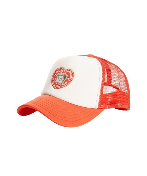 Guess（ゲス）の「GUESS Originals x Betty Boop Trucker Cap（キャップ・メンズ・レッド・ONE SIZE）」の5枚目の写真