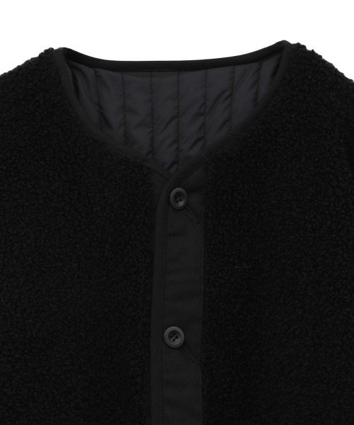 CLANE（クラネ）の「CLANE/クラネ/REVERSIBLE BOA JACKET（ブルゾン・レディース・アイボリー/ブラック/カーキ・1）」の12枚目の写真