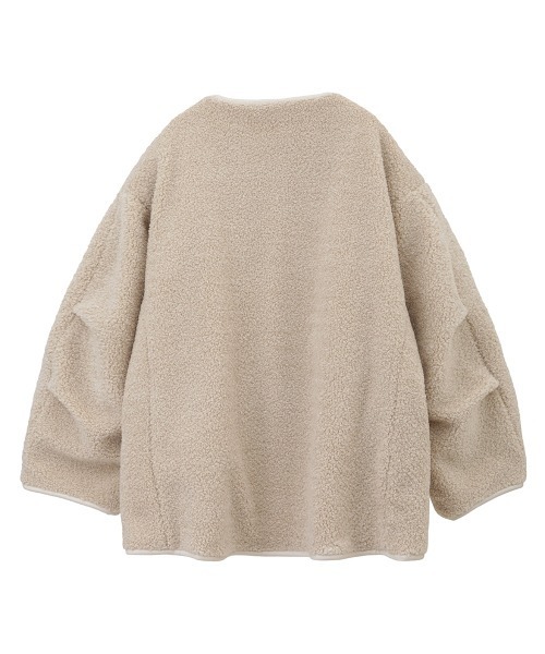 CLANE（クラネ）の「CLANE/クラネ/REVERSIBLE BOA JACKET（ブルゾン・レディース・アイボリー/ブラック/カーキ・1）」の16枚目の写真