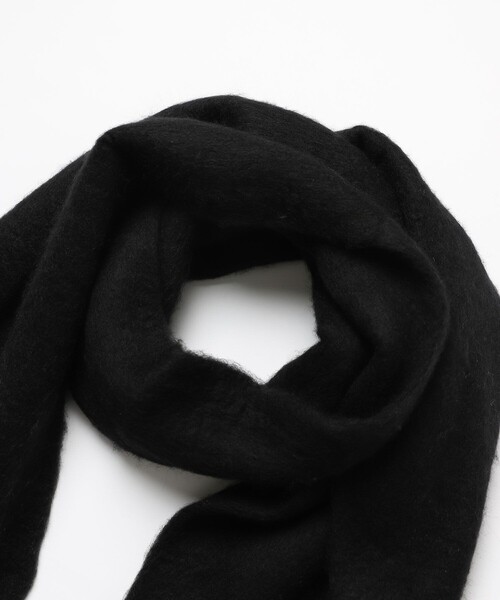 PUBLUX（パブリュクス）の「PUBLUX/パブリュクス ボリュームフリンジマフラー【WEB限定】（マフラー・メンズ・ブラック/グレー/ナチュラル/ブルー/グリーン・ONE SIZE）」の19枚目の写真