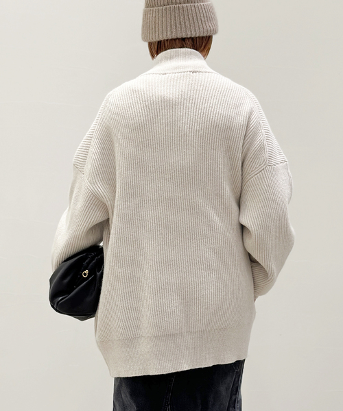 AP STUDIO（エーピーストゥディオ）の「《追加》ジップニットブルゾン