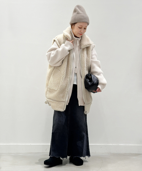 AP STUDIO（エーピーストゥディオ）の「《追加》ジップニットブルゾン