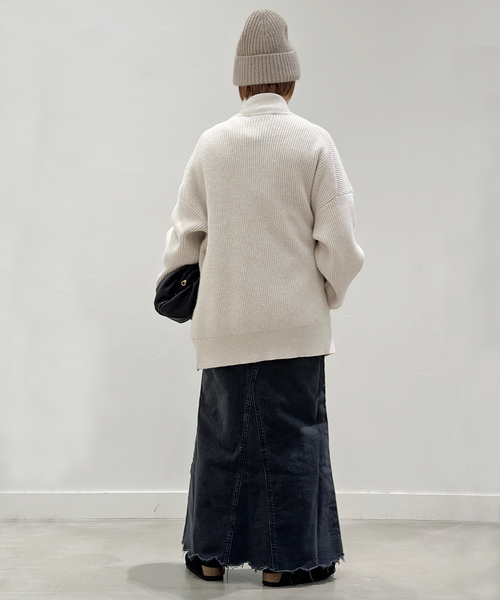 AP STUDIO ジップニットブルゾン 22AW アルパカ カーディガン AP STUDIO ジップニットブルゾン 22AW アルパカ カーディガン