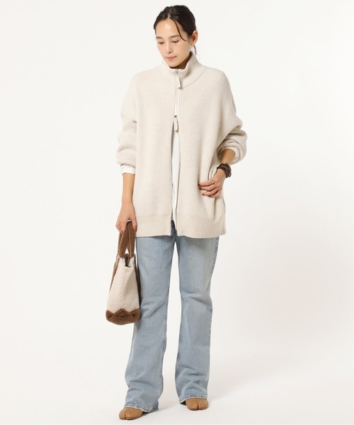 AP STUDIO（エーピーストゥディオ）の「《追加》ジップニットブルゾン