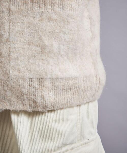 MONKEY TIME（モンキータイム）の「＜monkey time＞ BRSHD MHR PL CARDIGAN/カーディガン（カーディガン/ボレロ・メンズ・ライム/ナチュラル/ブラック・S/M/L）」の5枚目の写真