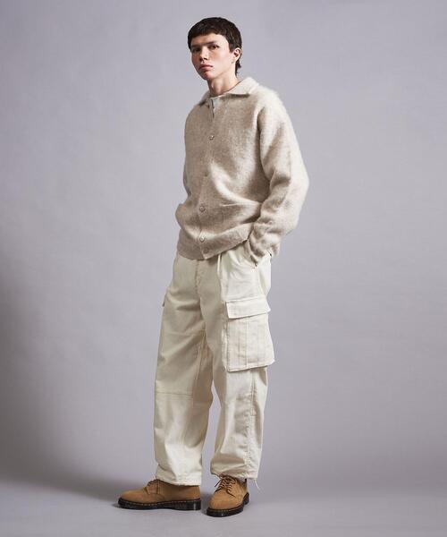 MONKEY TIME（モンキータイム）の「＜monkey time＞ BRSHD MHR PL CARDIGAN/カーディガン（カーディガン/ボレロ・メンズ・ライム/ナチュラル/ブラック・S/M/L）」の17枚目の写真