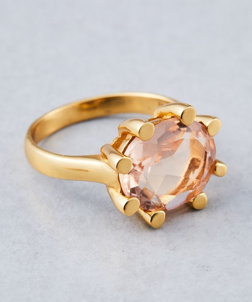 SHYLA（シャイラ）の「【SHYLA（シャイラ）】OVAL CLAW RING/リング（リング・レディース・グリーン/シャンパン・13）」の2枚目の写真