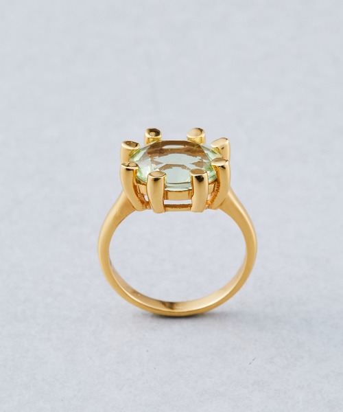 SHYLA（シャイラ）の「【SHYLA（シャイラ）】OVAL CLAW RING/リング（リング・レディース・グリーン/シャンパン・13）」の3枚目の写真