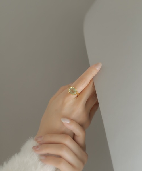 SHYLA（シャイラ）の「【SHYLA（シャイラ）】OVAL CLAW RING/リング（リング・レディース・グリーン/シャンパン・13）」の11枚目の写真