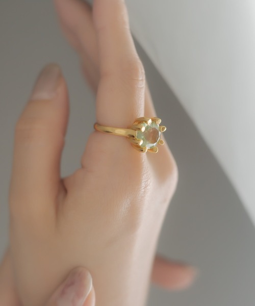 SHYLA（シャイラ）の「【SHYLA（シャイラ）】OVAL CLAW RING/リング（リング・レディース・グリーン/シャンパン・13）」の12枚目の写真