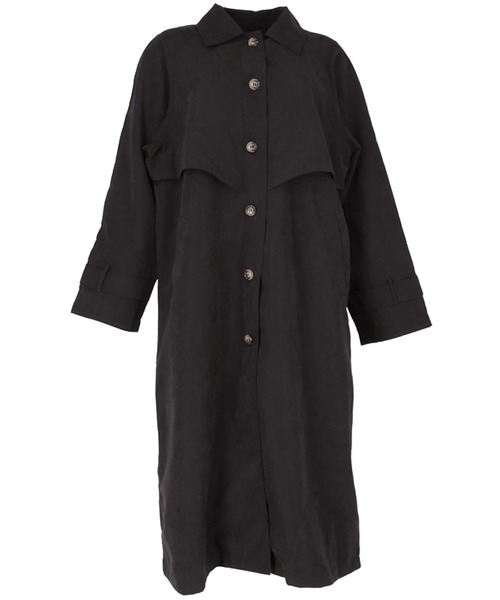 coca(coca)(コカ)の「ピーチスキントレンチコート(トレンチコート・レディース・ダークベージュ/ブラック・SHORT/LONG)」の15枚目の写真