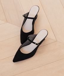 Juze | ポインテッドストラップミュール(パンプス)