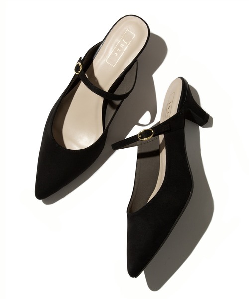 Juze（ジュゼ）の「ポインテッドストラップミュール（パンプス・レディース・ブラック/ラベンダー/ベージュ・23.0cm/23.5cm/24.0cm/24.5cm）」の11枚目の写真
