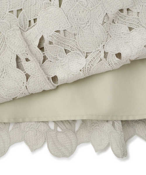 PROPORTION BODY DRESSING（プロポーションボディドレッシング）の「スプリングフラワーケミカルレースフレアスカート / 1213120108（スカート・レディース・カーキ/グレー/パープル・X-SMALL/SMALL/MEDIUM）」の7枚目の写真