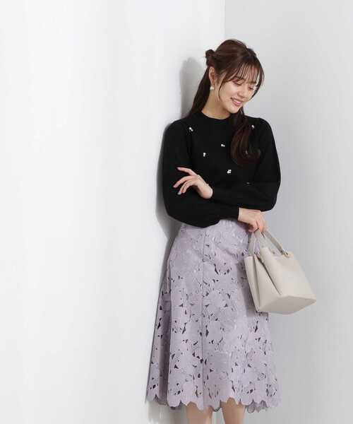モダン♪▼フローラルプリント プリーツ スカート▼BALENCIAGA シアーチュールフリンジフレアスカート | PROPORTION BODY