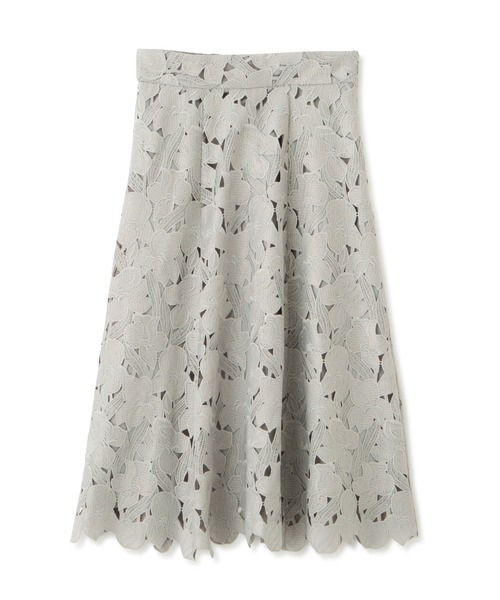 PROPORTION BODY DRESSING（プロポーションボディドレッシング）の「スプリングフラワーケミカルレースフレアスカート / 1213120108（スカート・レディース・カーキ/グレー/パープル・X-SMALL/SMALL/MEDIUM）」の19枚目の写真