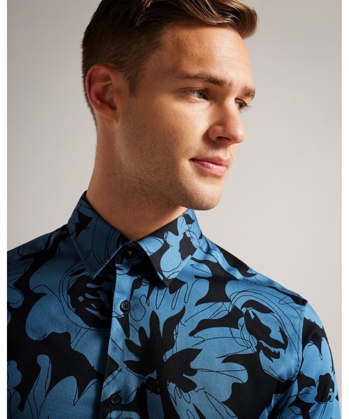 ★Ted Baker NIICOH フローラルボリューム袖 上質マキシ★ TED BAKER LONDON (テッドベーカーロンドン) のレトロなデザイン