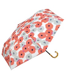 折りたたみ傘（レッド/赤色系・花柄・ボタニカル柄）ファッション通販