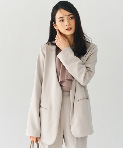coca(coca)(コカ)の「ダンボールジャケット(その他アウター・レディース・ブラック/グレイッシュベージュ・M/L)」の2枚目の写真