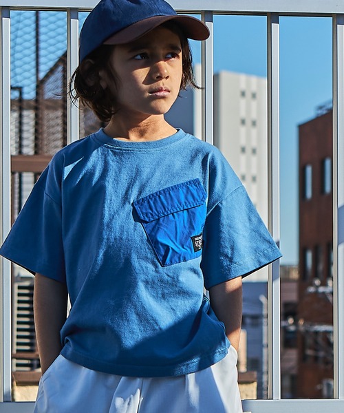 PAIRMANON STREET(ペアマノンストリート)の「【PAIRMANON STREET】【プレミアムコットン100】無地 デザイン胸ポケット半袖Tシャツ(Tシャツ/カットソー・キッズ・ブラック/オレンジ/グリーン/ブルー系その他/ライトベージュ/ホワイト・90/150/120/110/100/130/140)」の5枚目の写真