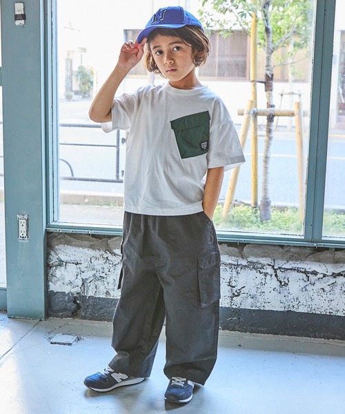 PAIRMANON STREET(ペアマノンストリート)の「【PAIRMANON STREET】【プレミアムコットン100】無地 デザイン胸ポケット半袖Tシャツ(Tシャツ/カットソー・キッズ・ブラック/オレンジ/グリーン/ブルー系その他/ライトベージュ/ホワイト・90/150/120/110/100/130/140)」の8枚目の写真