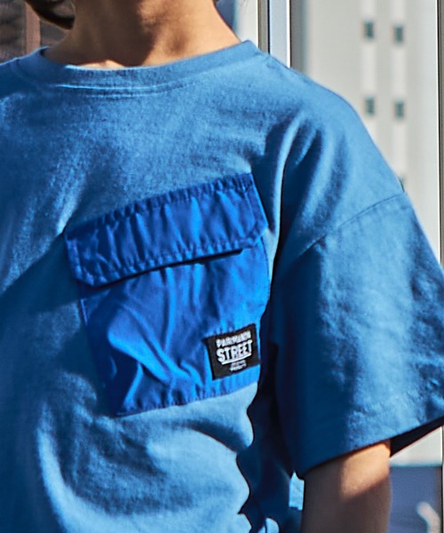 PAIRMANON STREET(ペアマノンストリート)の「【PAIRMANON STREET】【プレミアムコットン100】無地 デザイン胸ポケット半袖Tシャツ(Tシャツ/カットソー・キッズ・ブラック/オレンジ/グリーン/ブルー系その他/ライトベージュ/ホワイト・90/150/120/110/100/130/140)」の15枚目の写真