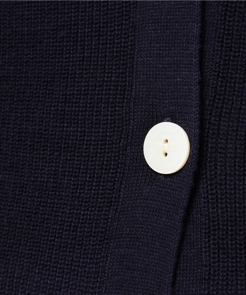 NATURAL BEAUTY BASIC（ナチュラルビューティーベーシック）の「片畦ロングカーディガン（カーディガン/ボレロ・レディース・グレー/ホワイト系その他/ネイビー・MEDIUM）」の7枚目の写真