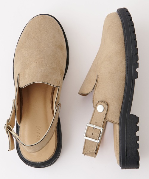 forksy.(フォルクシー)の「【forksy.】2wayトラックソール サボサンダル(サンダル・レディース・サンドベージュ/ブラック・S/M/L/LL)」の20枚目の写真