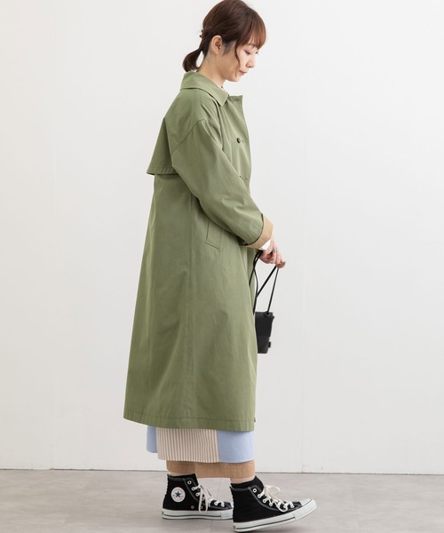 POU DOU DOU（プードゥドゥ）の「ダブルボタンコート（ステンカラーコート・レディース・アイボリー/カーキ/ベージュ・3）」の17枚目の写真