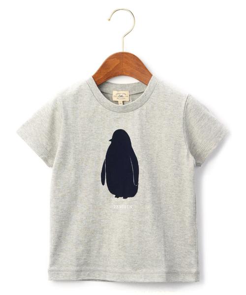 green label relaxing(グリーンレーベルリラクシング)の「【KIDS】テンジク ペンギンプリントTシャツ(Tシャツ/カットソー・キッズ・ネイビー/グレー・115/135/95/125/105)」の2枚目の写真