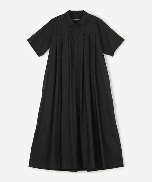 HAVERSACK(ハバーザック)の「HAVERSACK | 〈別注〉半袖シャツワンピース WOMEN(シャツワンピース・レディース・ブラック/ベージュ・1)」の11枚目の写真
